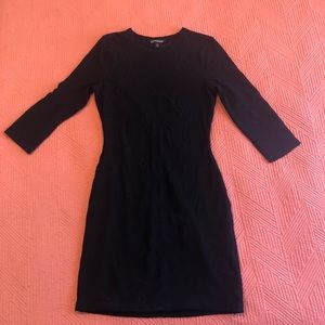 Black dress with 3/4 sleeves